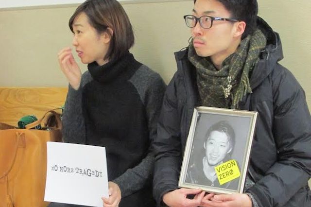 Oyamada's sister and a friend at DMV hearing in 2015.